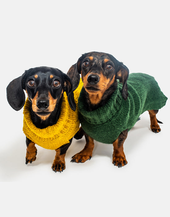 Cable Knit Dog Jumper
