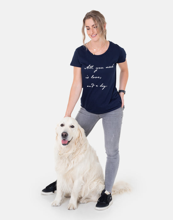 T-Shirts “All You Need Is Love And A Dog” Tee - Frankie & Dottie’s